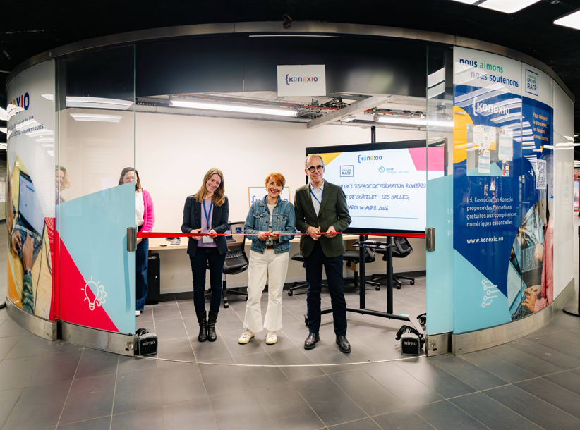 L'inauguration de la lunule à Châtelet-Les Halles ©Hamdi Chref