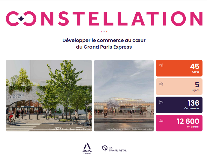 Présentation de la page d'accueil du site "Constellation".