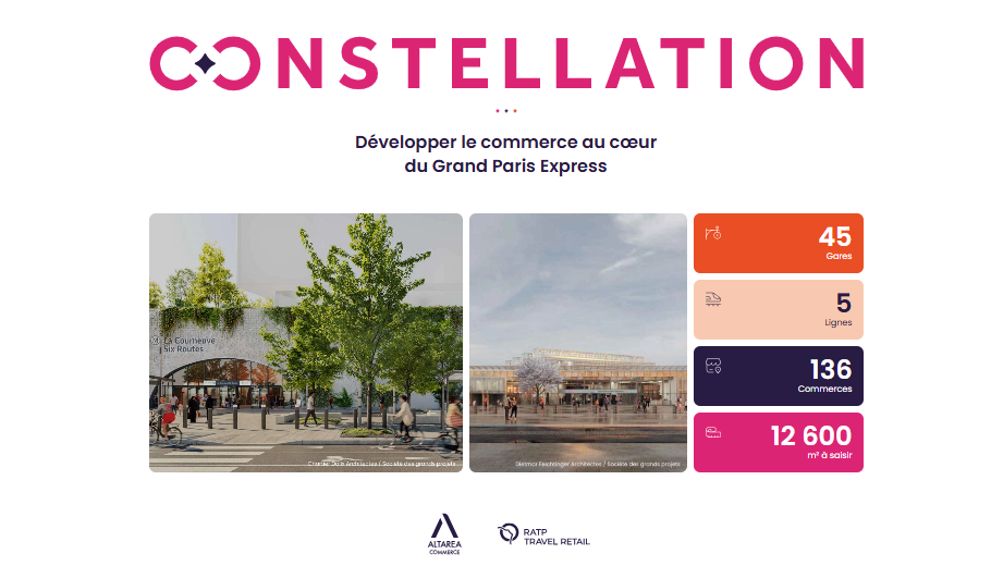 Présentation de la page d'accueil du site "Constellation".